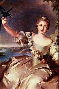 Jjean-Marc nattier Portrait of Mathilde de Canisy, Marquise d'Antin oil on canvas